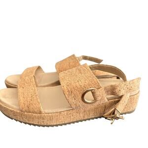 Vionic Tan Sandals with Adjustable Straps and Cushioned Footbed